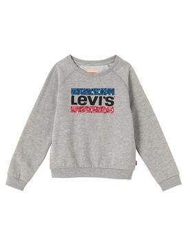 Sudadera Levis Kids Brush Gris