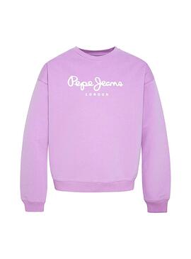 Sudadera Pepe Jeans Roselin Malva Niña