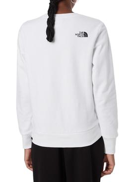 Sudadera The North Face Standard Crew Blanca Mujer