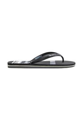 Chanclas Pepe Jeans Whale Negras para Hombre