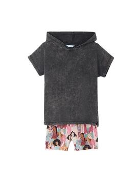 Conjunto Mayoral Short Girls Gris Para Niña