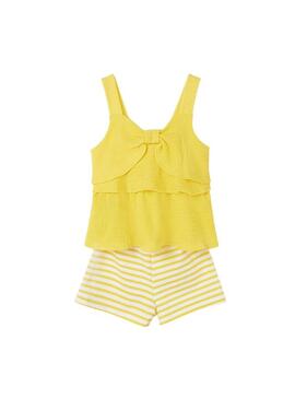 Conjunto Mayoral Sunny Rayas Amarillo Para Niña