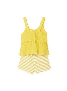 Conjunto Mayoral Sunny Rayas Amarillo Para Niña