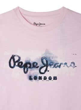 Camiseta Pepe Jeans Golders Rosa para Niño
