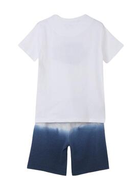 Conjunto Mayoral Chandal Dip Dye Blanco para Niño