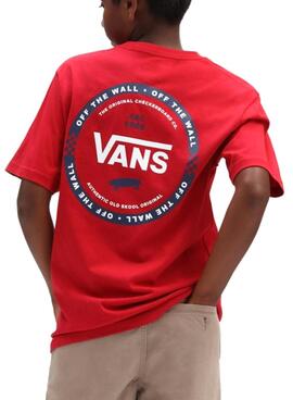 Camiseta Vans Sprint Roja Para Niño