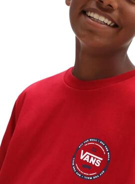 Camiseta Vans Sprint Roja Para Niño