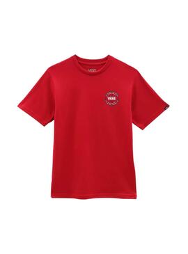 Camiseta Vans Sprint Roja Para Niño