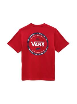 Camiseta Vans Sprint Roja Para Niño