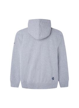 Sudadera Pepe Jeans Georgie Zip Gris para Niño