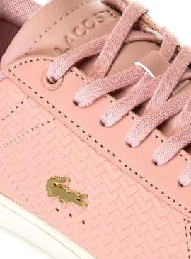 Zapatilla Lacoste Carnaby Evo 119 Rosa Mujer