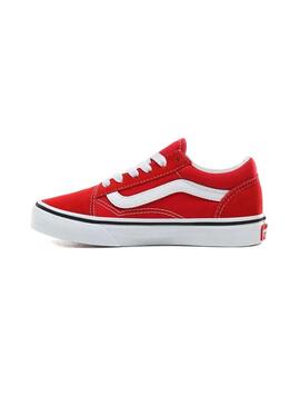 Zapatillas Vans Old Skool Rojo Para Niño Y Niña