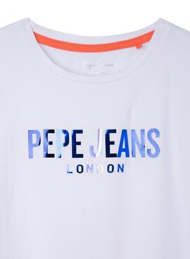 Camiseta Pepe Jeans Holly Blanca para Niña