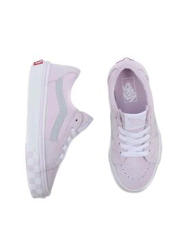 Zapatillas Vans Reflective Sidestripe Lavanda Niña