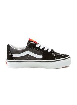 Zapatillas Vans Cuadros Negro y Gris Niño Niña