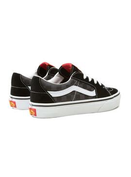 Zapatillas Vans Cuadros Negro y Gris Niño Niña