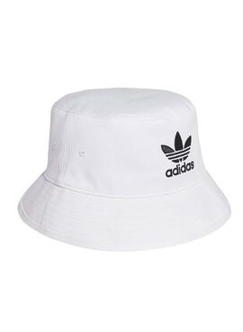 Gorro Adidas Adicolor Bucket Blanco Para Niño Niña