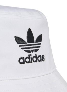 Gorro Adidas Adicolor Bucket Blanco Para Niño Niña