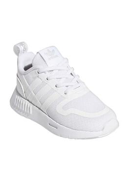 Zapatillas Adidas Bandas Blanca Para Niño Y Niña