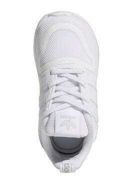 Zapatillas Adidas Bandas Blanca Para Niño Y Niña