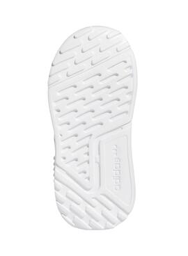 Zapatillas Adidas Bandas Blanca Para Niño Y Niña