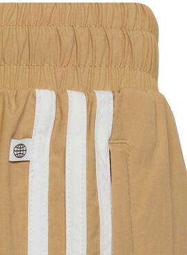 Pantalones Adidas Woven Block Beige Para Niña