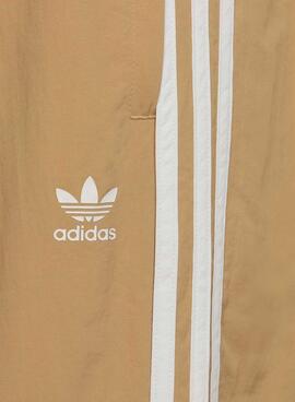 Pantalones Adidas Woven Block Beige Para Niña