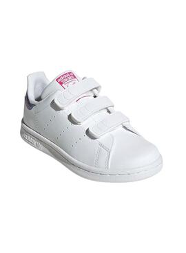 Zapatillas Adidas Purpurina Blanca Para Niña