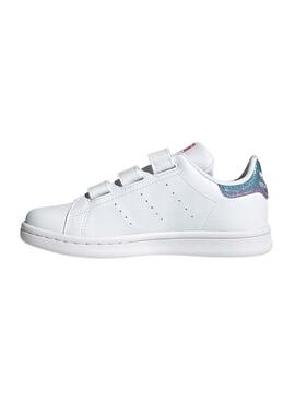 Zapatillas Adidas Purpurina Blanca Para Niña