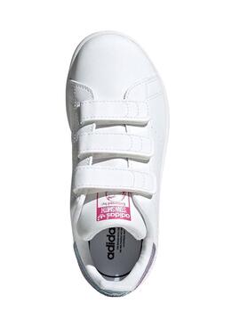 Zapatillas Adidas Purpurina Blanca Para Niña