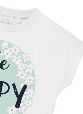 Conjunto Name It Vigea Be Happy Blanco para Niña