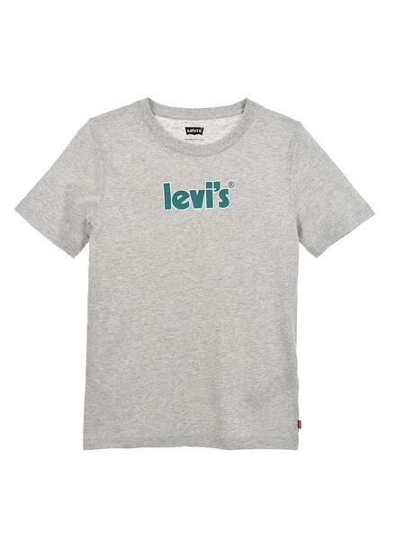 Camiseta Levis Graphic Logo Gris para Niño