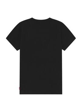 Camiseta Levis Graphic Circular Logo Negra Niño