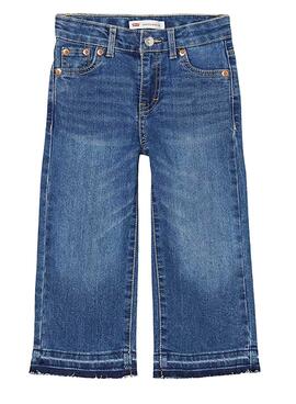 Pantalón Vaquero Levis Cropped Wide Leg Azul Niña
