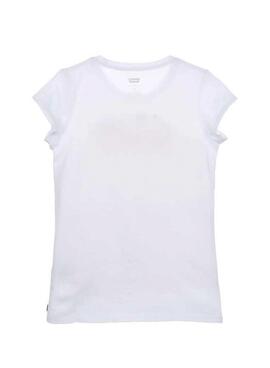 Camiseta Levis Basic Logo Blanca para Niña