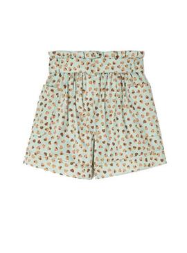 Short Mayoral Estampado Corazones Verde para Niña