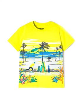 Conjunto Mayoral 2 Camisetas Skate Amarillo Niño