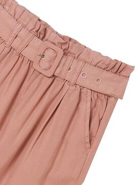 Pantalón Mayoral Largo Cinturón Rosa para Niña