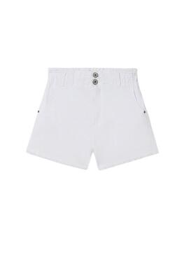 Short Mayoral Sarga Blanco para Niña