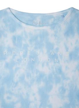 Camiseta Pepe Jeans Hermione Tie Dye Azul Niña