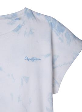 Camiseta Pepe Jeans Hilary Tie Dye Azul para Niña