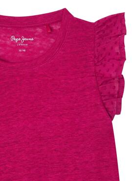 Camiseta Pepe Jeans Itzel Rosa para Niña