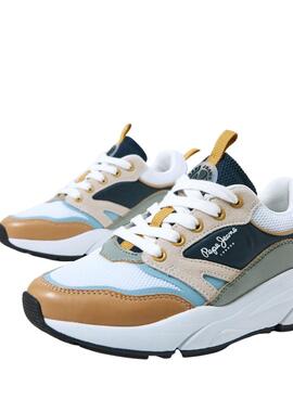 Zapatillas Pepe Jeans Arrow Layers Blancas Niño