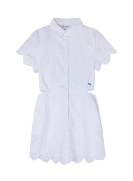 Vestido Pepe Jeans Abie Blanco para Niña