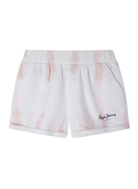 Short Pepe Jeans Grace Tie Dye Rosa para Niña