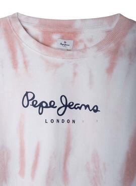 Sudadera Pepe Jeans Grace Tie Dye Rosa para Niña