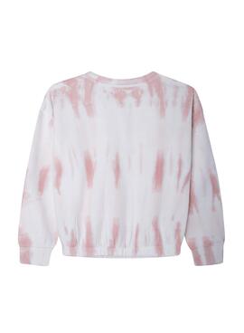 Sudadera Pepe Jeans Grace Tie Dye Rosa para Niña