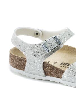 Sandalias Birkenstock Rio BF Blancas para Niña