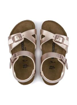 Sandalias Birkenstock Rio BF Rosas para Niña