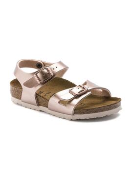 Sandalias Birkenstock Rio BF Rosas para Niña